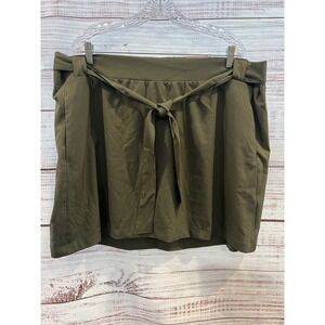 St Johns Bay Active Skort Womens 2X Hutchinson Green Belted Pockets New Tag